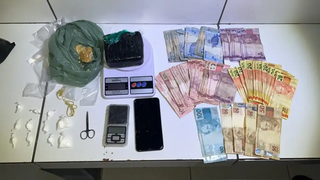 Tráfico de drogas em amarante: Drogas e dinheiro apreendidos em operação contra tráfico