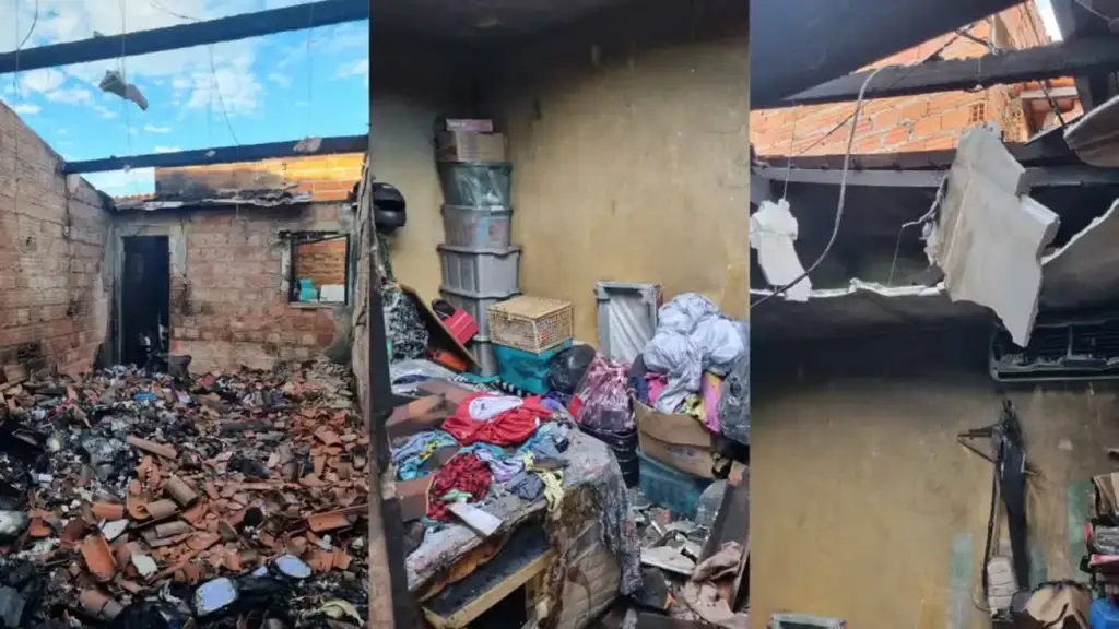 Incêndio em casa no são joaquim teresina: Incêndio destrói quarto de casa em Teresina