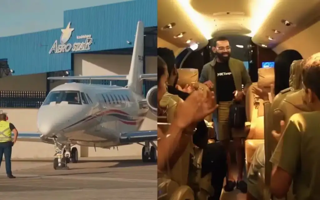 Jato de luxo do cantor pablo: Pablo é surpreendido pela família em seu novo jato de luxo