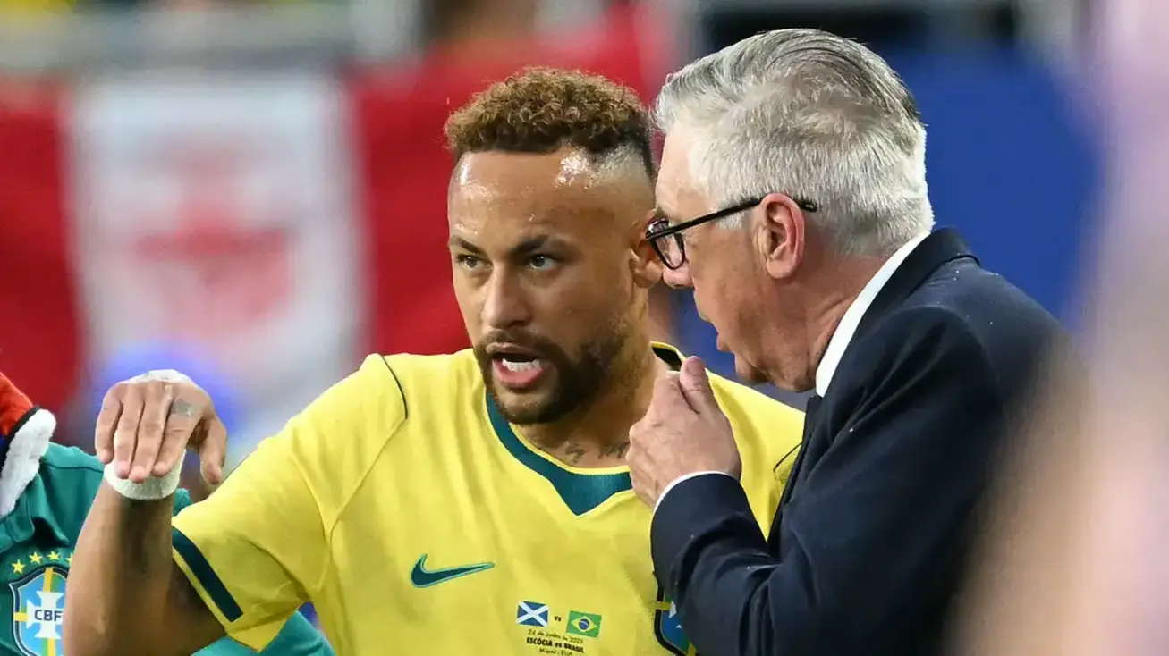 Ancelotti e Neymar discutem convocação da seleção brasileira