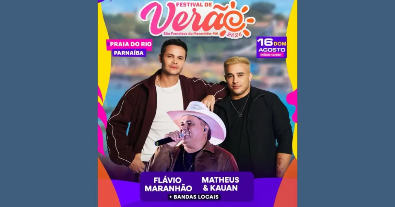 Matheus & Kauan confirmados Festival Verão São Francisco Maranhão