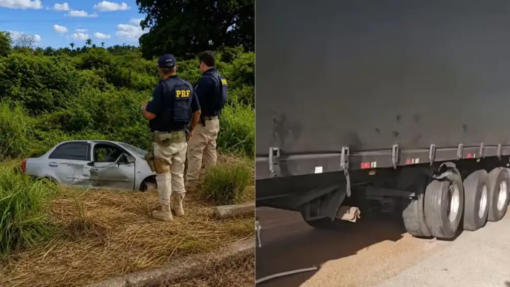 Acidente na br-316 em olho d'água das cunhãs: Acidente BR-316 Maranhão com carro e carreta