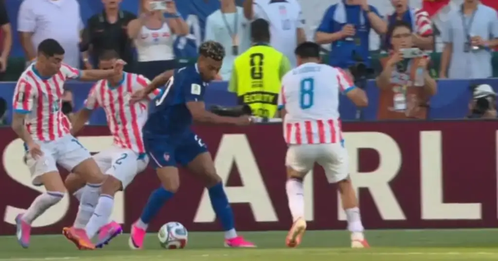 França vence paraguai na copa do mundo 2026: Mbappé em lance de jogo contra Paraguai na Copa