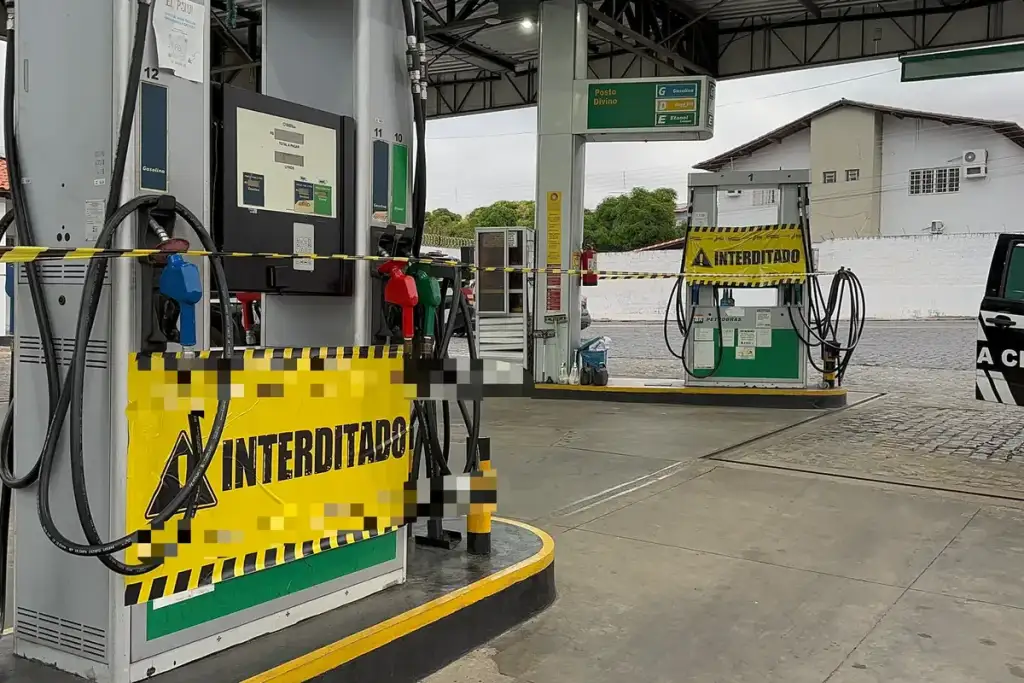 Fraudes em postos de combustíveis no piauí: Posto de combustível interditado em operação contra fraudes Piauí