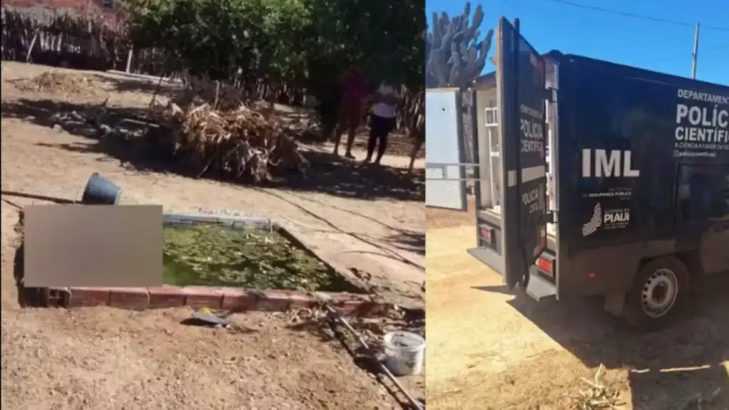 Homem encontrado morto em cisterna em simões: Viatura IML e cisterna da morte em Simões