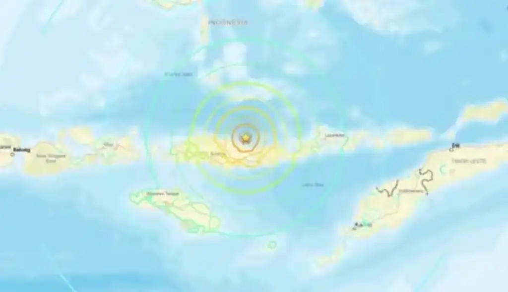 Terremoto magnitude 7: Mapa mostra epicentro de terremoto na Indonésia