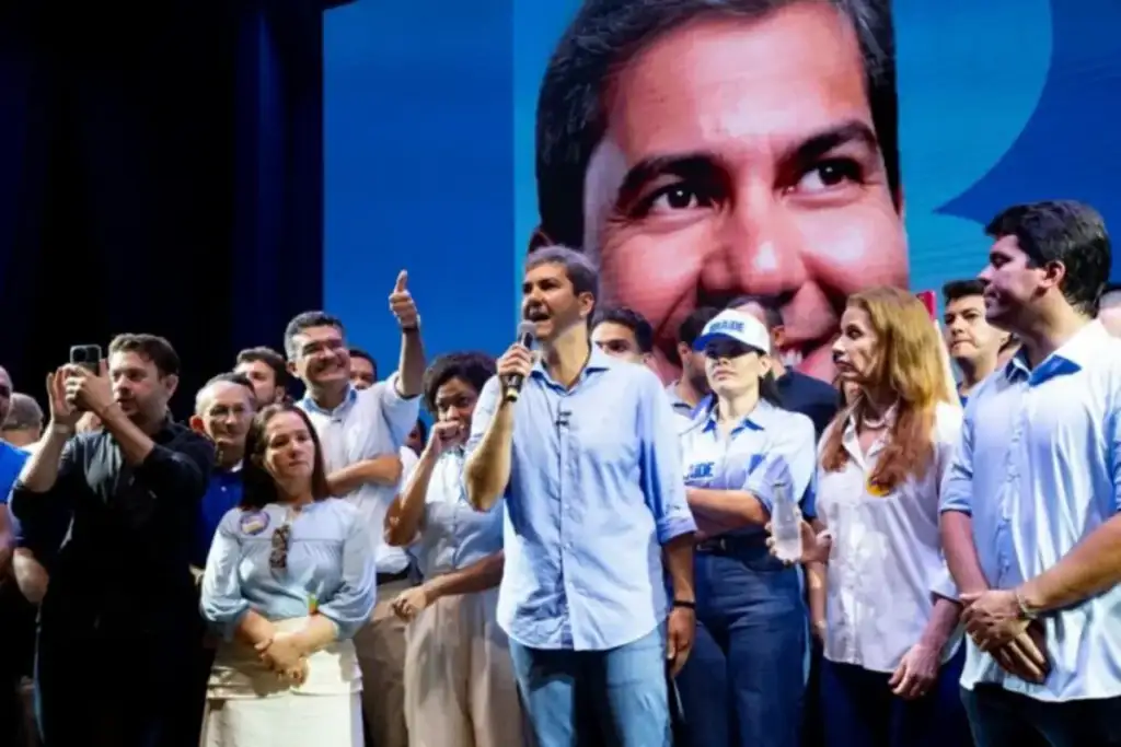 Eduardo braide candidato ao governo do maranhão: Eduardo Braide discursa em convenção do PSD no Maranhão