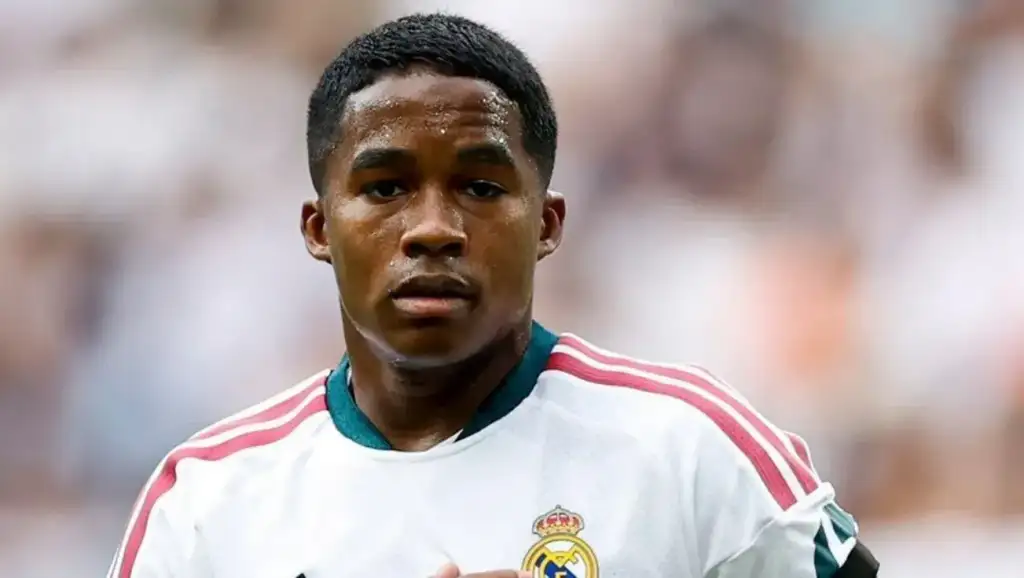 Endrick empréstimo real madrid: Endrick, atacante do Real Madrid, em campo