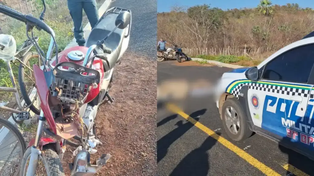 Mulher morre colisão motos pi-213 caraúbas do piauí: Acidente fatal de motos na PI-213 em Caraúbas
