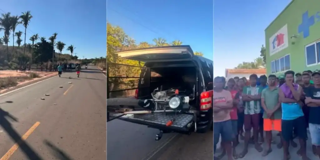 Criança indígena morre em acidente de moto barra do corda: Remoção de moto após acidente com criança indígena