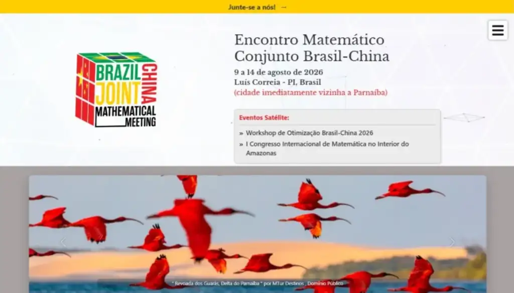 Encontro de matemática brasil-china no piauí: Informações do Encontro Conjunto Brasil-China de Matemática no Piauí
