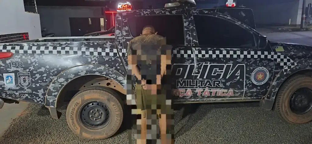 Homem condenado por homicídio preso em Uruçuí pela PM