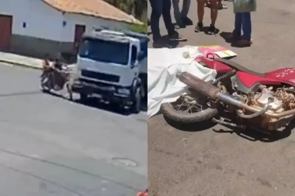 Criança morre colisão caçamba moto nossa senhora dos remédios: Colisão entre caçamba e moto mata criança em Nossa Senhora...