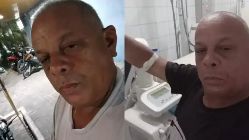Sargento baleado morre no ilhotas teresina: Sargento Cláudio Plácido Rodrigues antes e após ser baleado