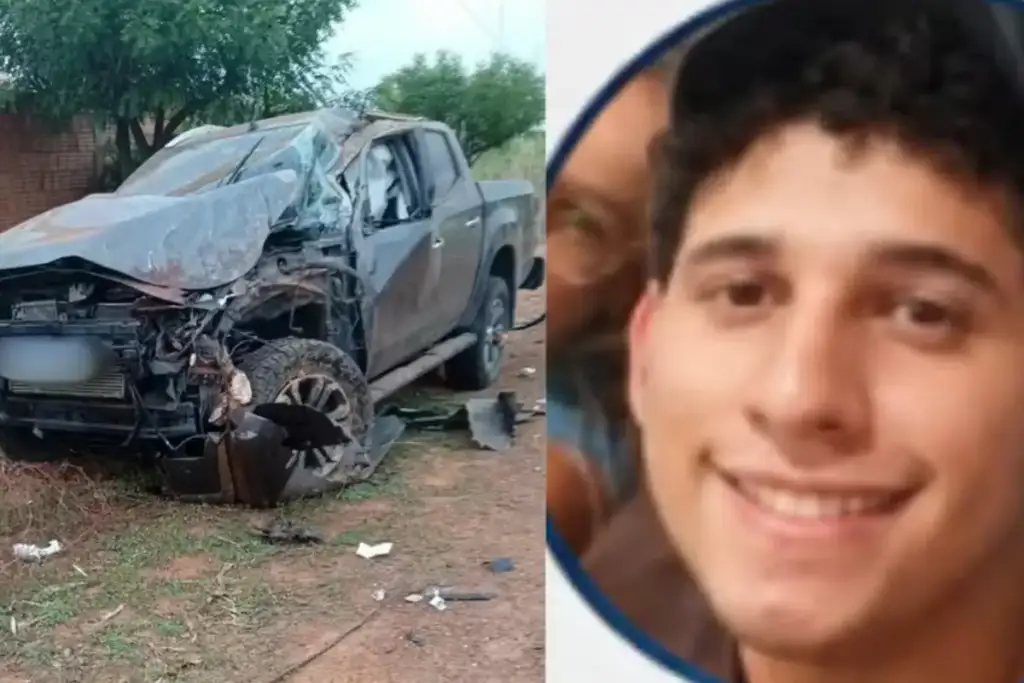 Estudante de cristino castro morre na pi-252: Estudante Gabriel Ferreira Silva e carro acidentado na PI-252
