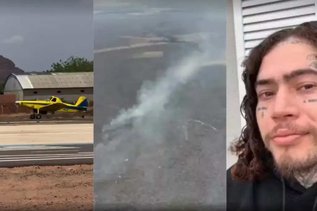 Whindersson nunes avião-tanque incêndio currais: Whindersson Nunes combate incêndio florestal com avião-tanque